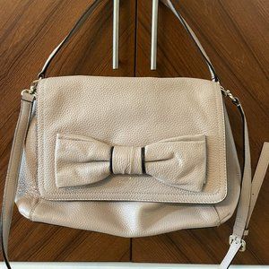 Kate Spade Bow Handbag Crossbody and Handle in Bone Gray